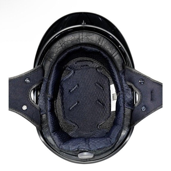 VCOROS P118-2A Half Face Motorcycle Helmet Medium DOT Black Sun Visor Adjustable - Picture 5 of 14